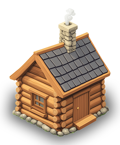 Preview for Cozy-log-cabin-illustration-building-sticker-47d08