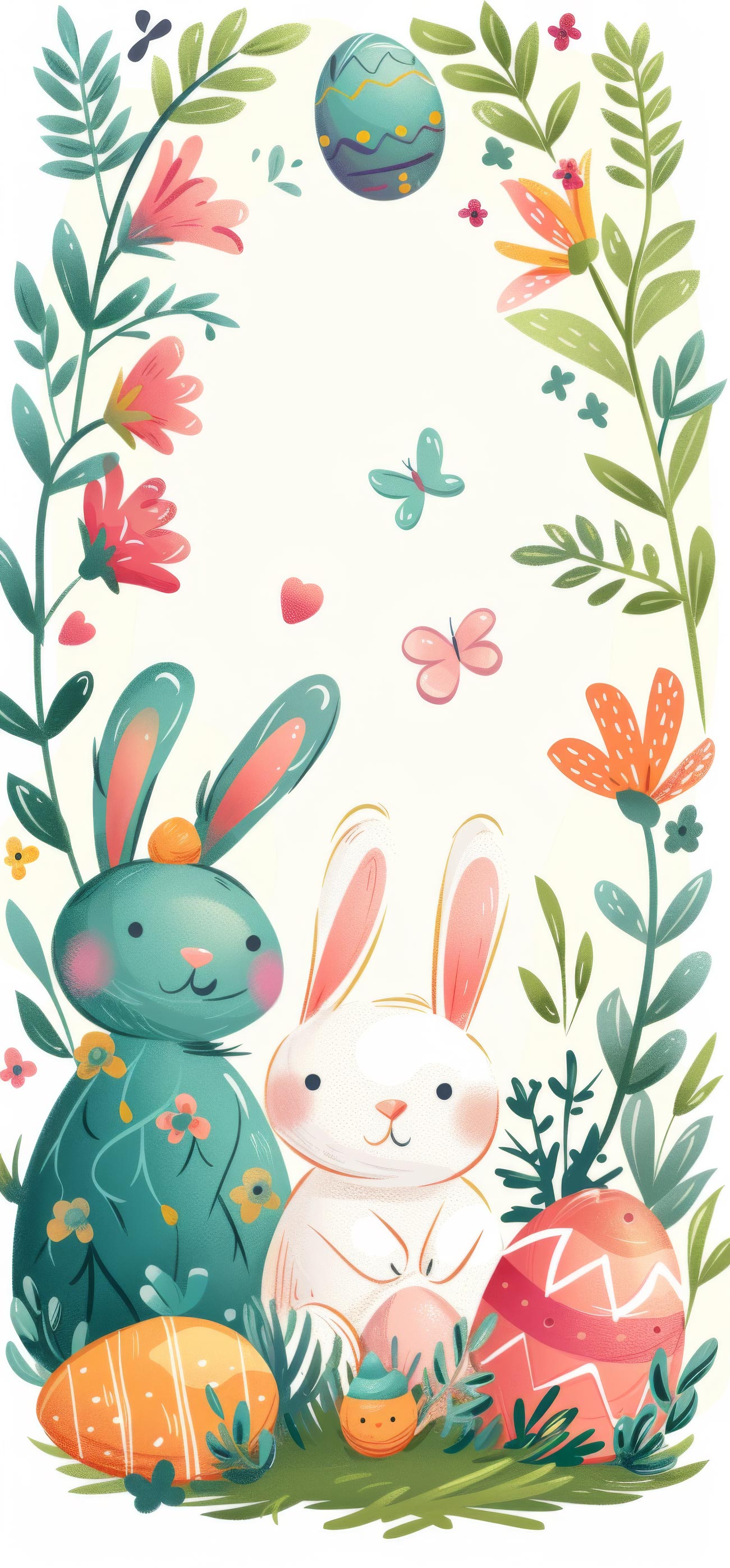 Preview for Easter-bunny-illustration-easter-phone-background-12c66