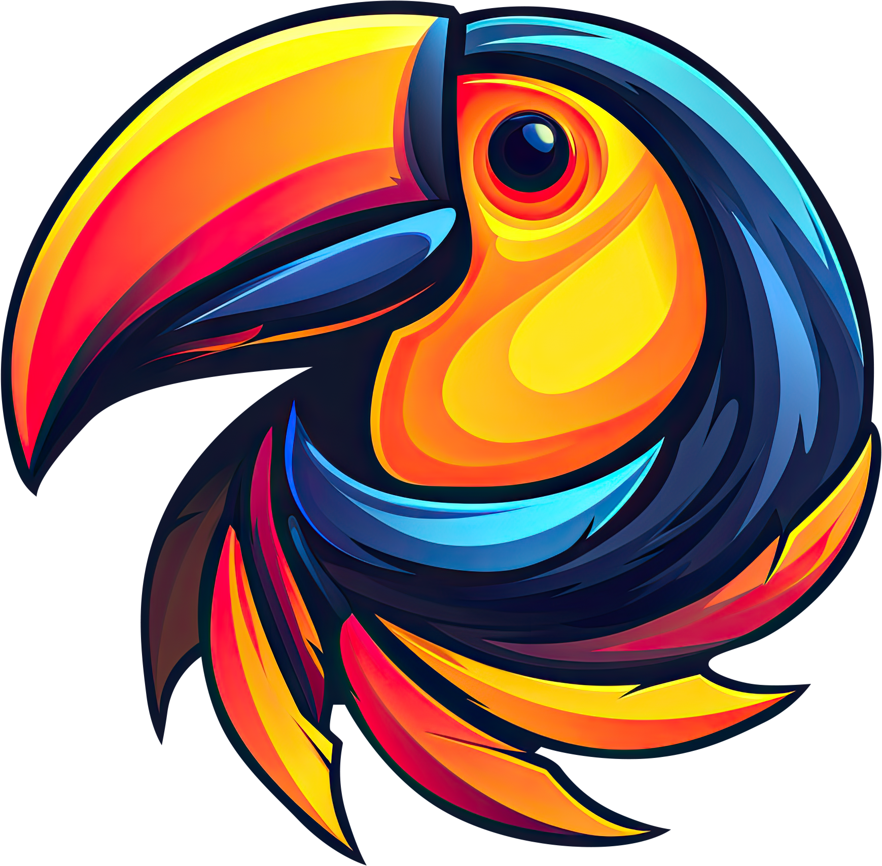 Preview for Vibrant-toucan-logo-design-logo-animal-sticker-56f05