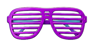 Preview for Purple Shutter Shades Sticker