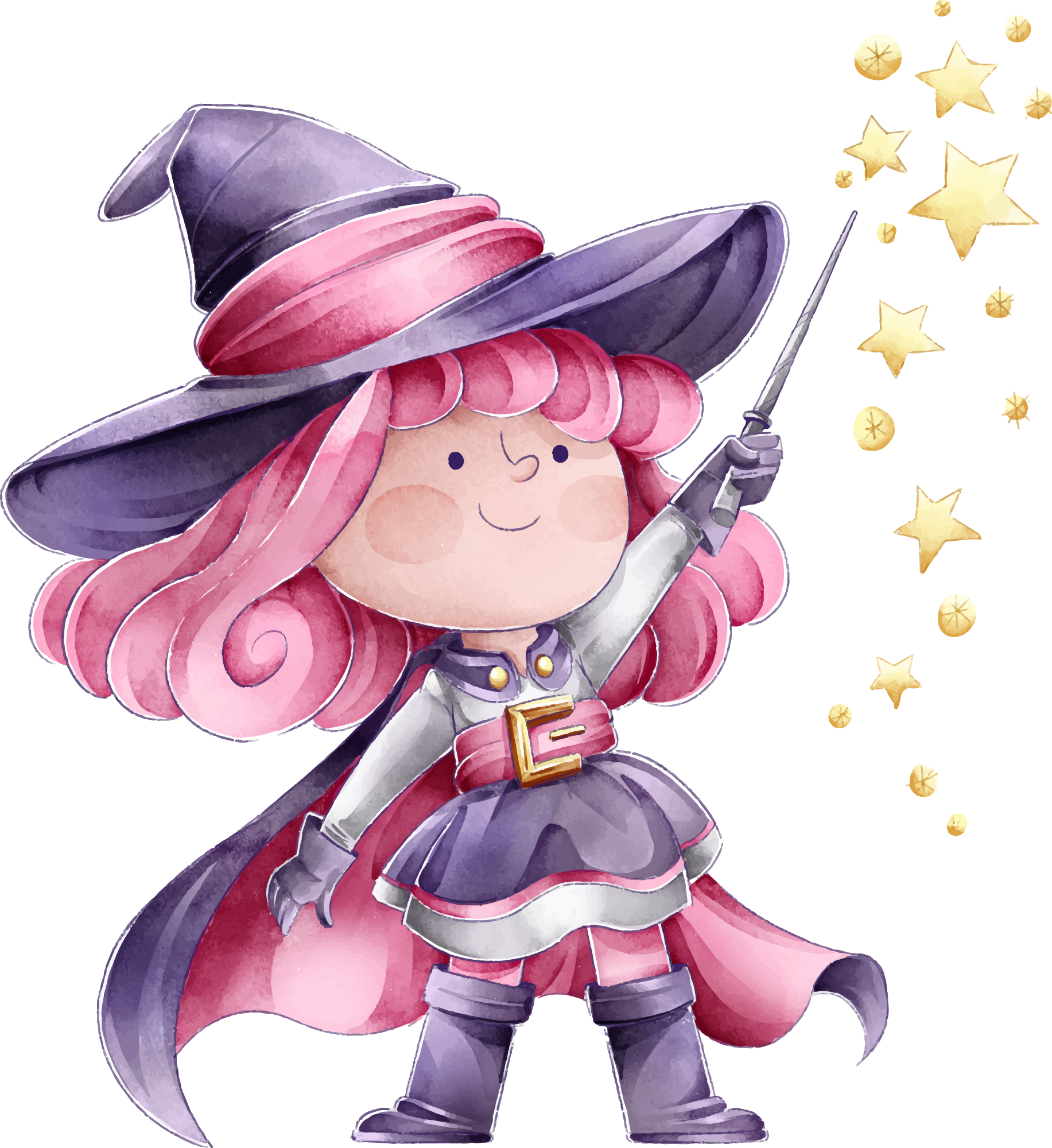 Preview for Magical-cartoon-witch-illustration-witches-sticker-50728