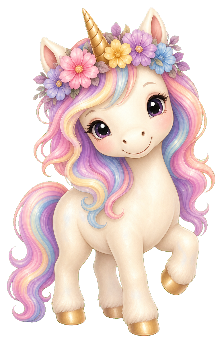 Preview for Unicorn Flower Crown Sticker