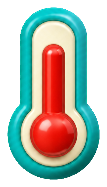 Preview for 3d Happy Weather Thermometer