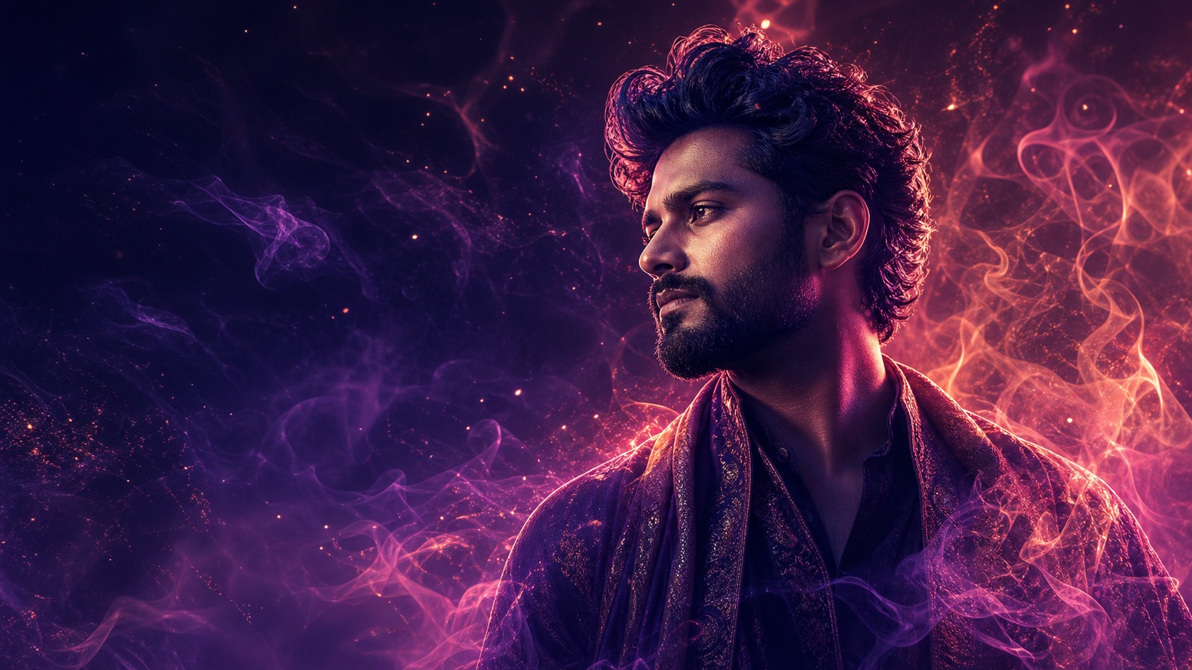 Preview for Amethyst Bearded Portrait Background