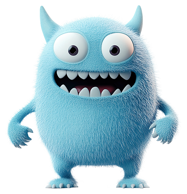 Preview for Blue-cartoon-monster-monsters-sticker-95fae