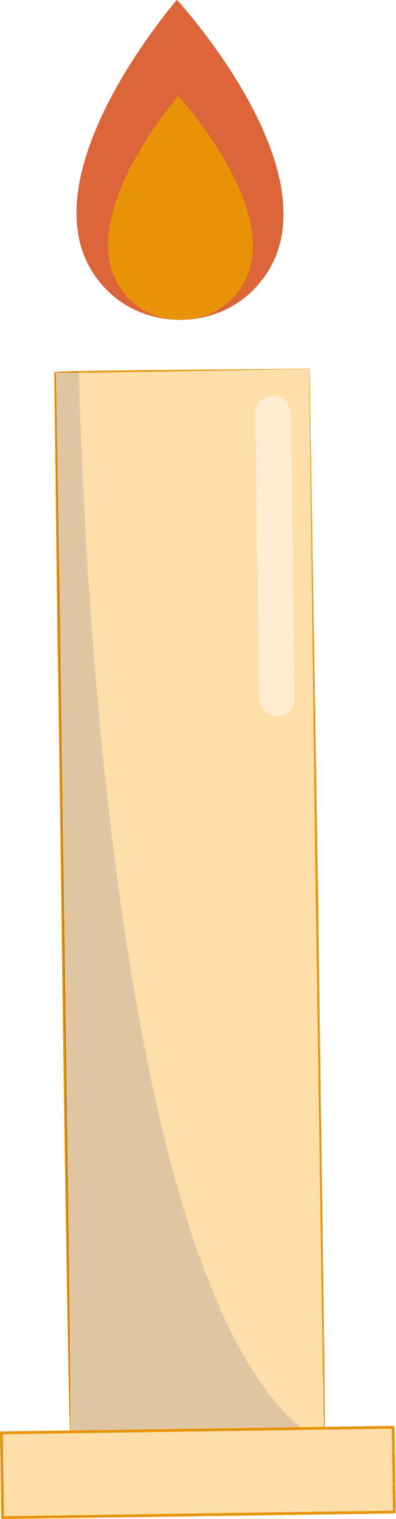 Preview for Lit-candle-illustration-hanukkah-sticker-c7bb6