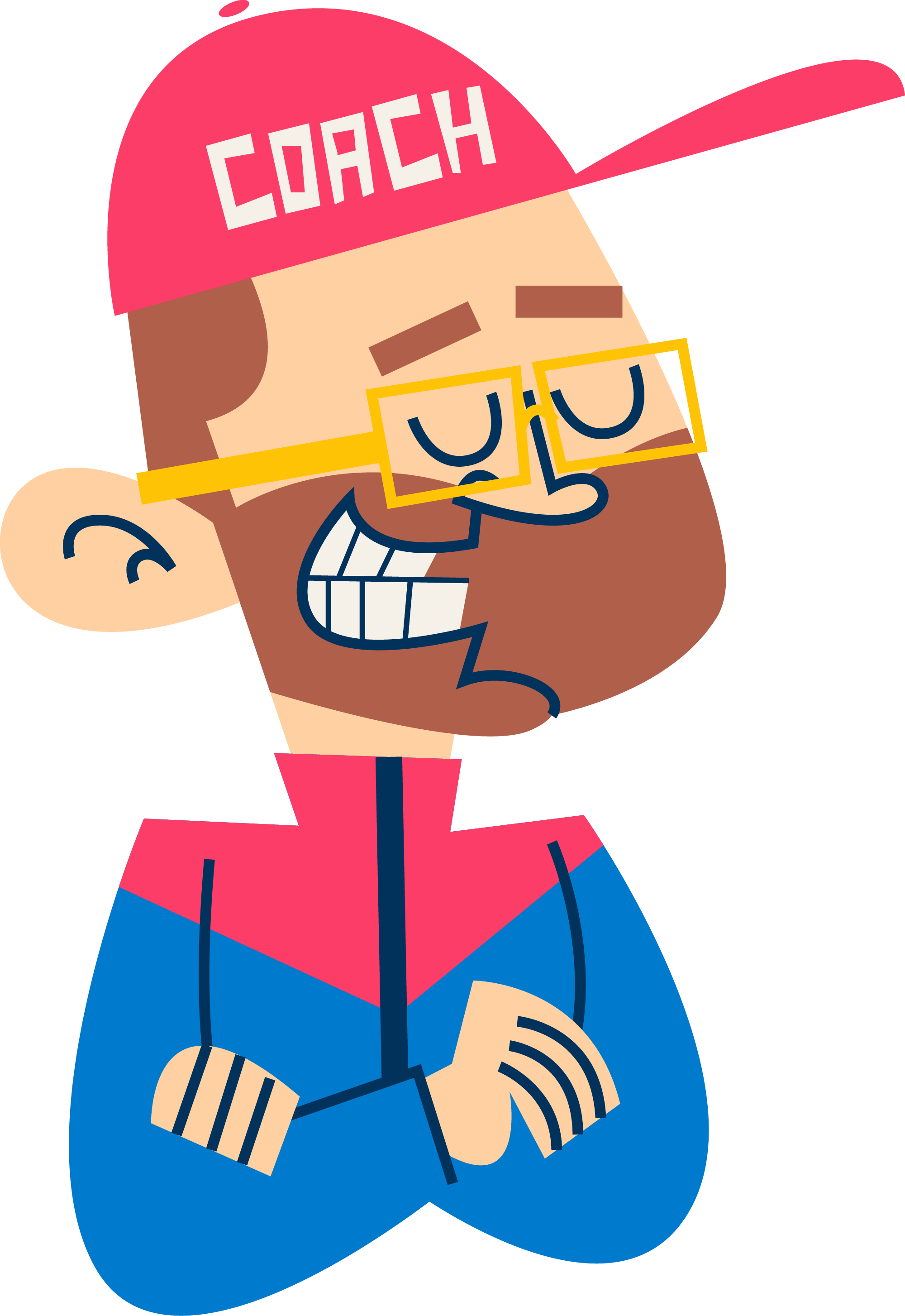 Preview for Cartoon-coach-illustration-soccer-sticker-d753c