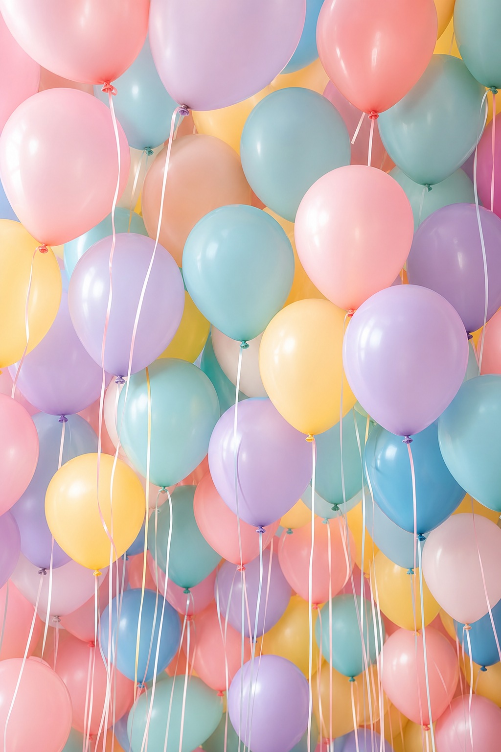 Preview for Pastel Balloon Canopy Stock Background