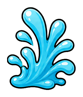 Preview for Water Splash Sticker Graphic