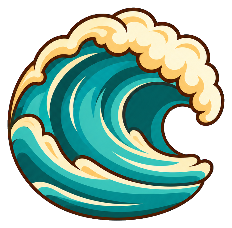 Preview for Retro Surf Curling Wave