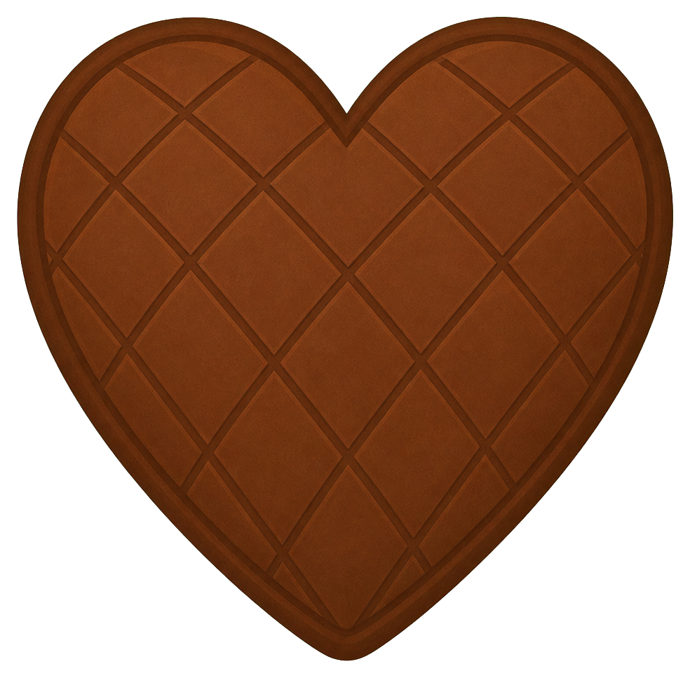Preview for Beaver Tail Heart Shape Sticker