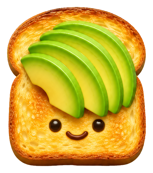 Preview for 3d Breakfast Buddies Avocado Toast