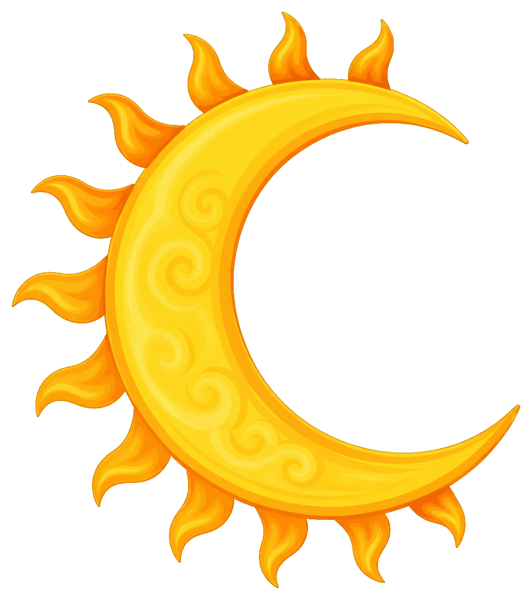 Preview for Crescent Sun Sticker Graphic