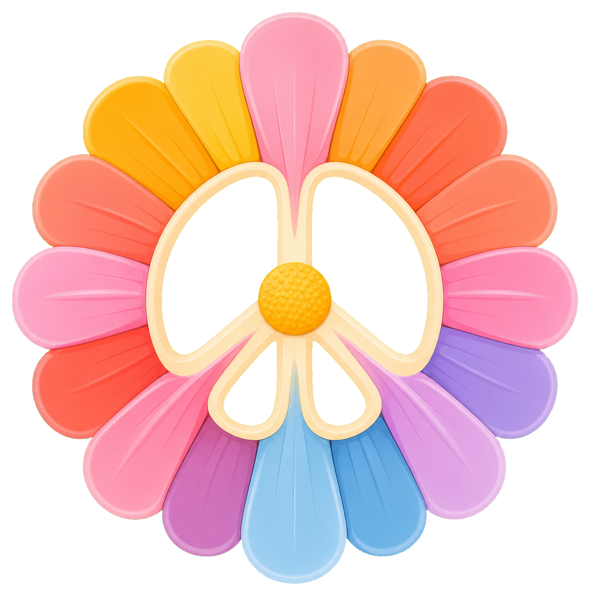 Preview for Harmony Flower Peace Sticker