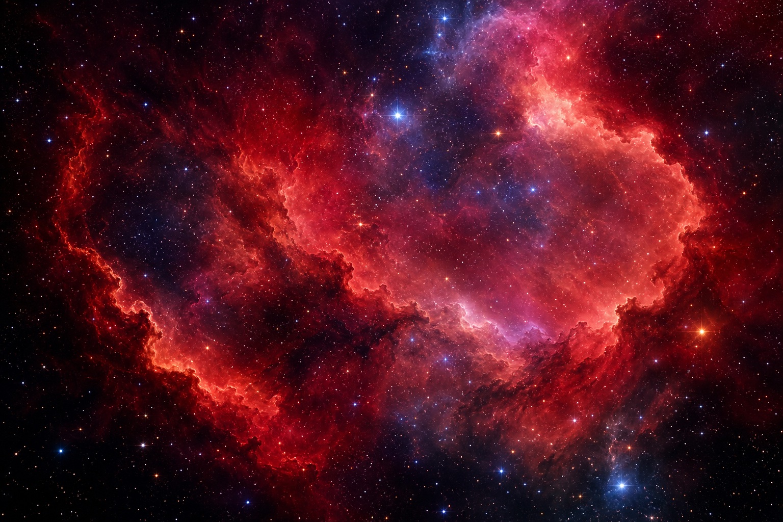 Preview for Crimson Deep Space Nebula Background
