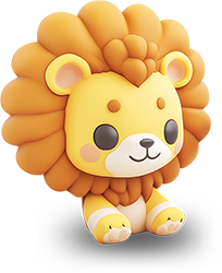 Preview for Cartoon-lion-illustration-animal-sticker-fa150