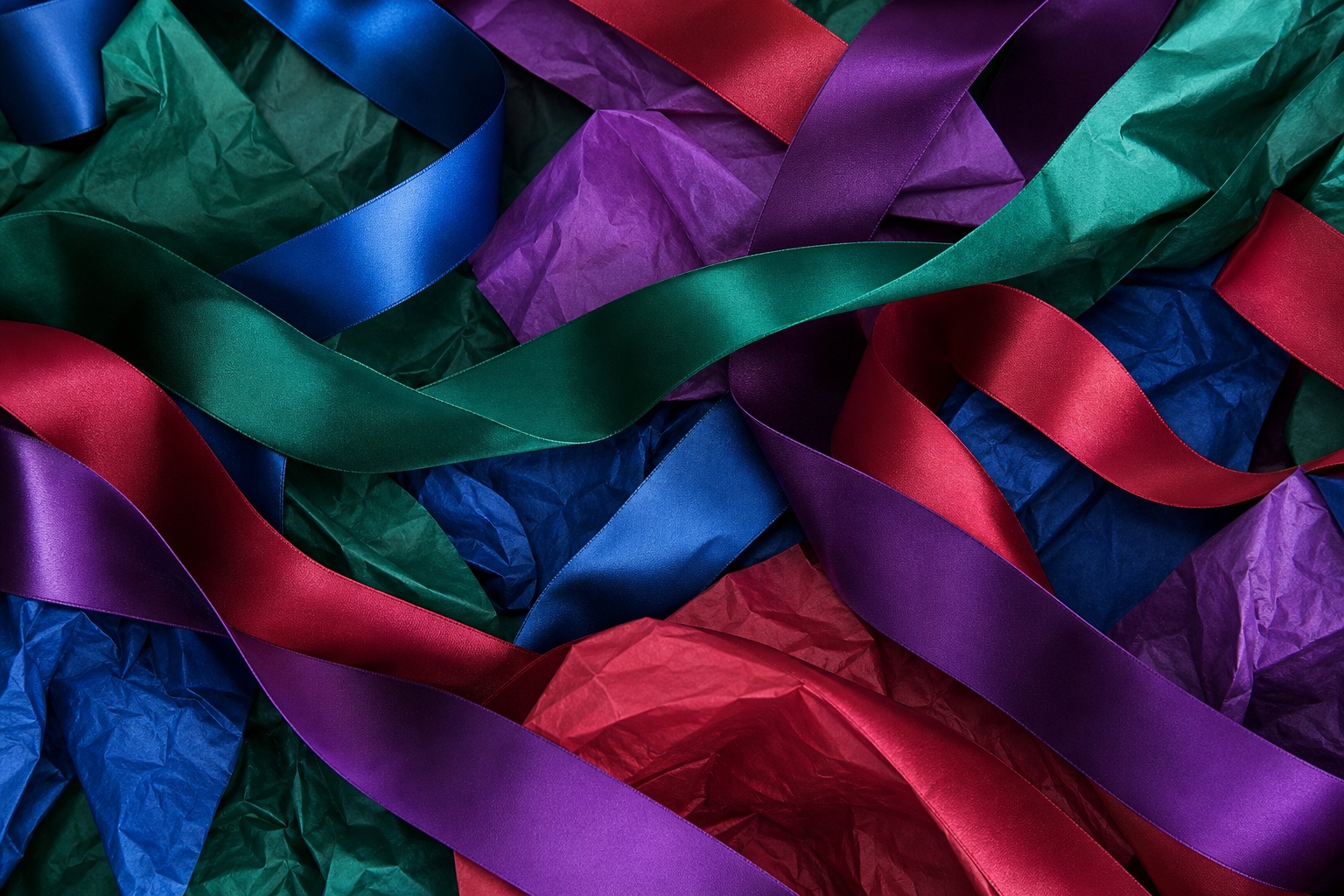 Preview for Jewel Tone Ribbon Texture Background