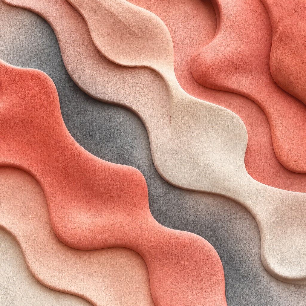 Preview for Soft Coral Sculpted Abstract Background