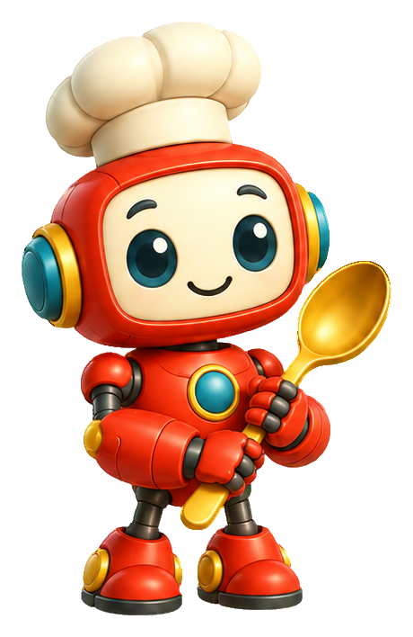 Preview for 3d Playful Robots Chef Robot