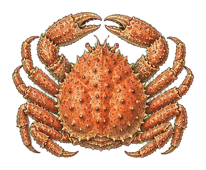 Preview for King Crab Vintage Sticker