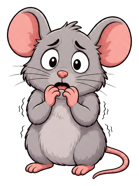 Preview for Frightened Little Mouse Sticker
