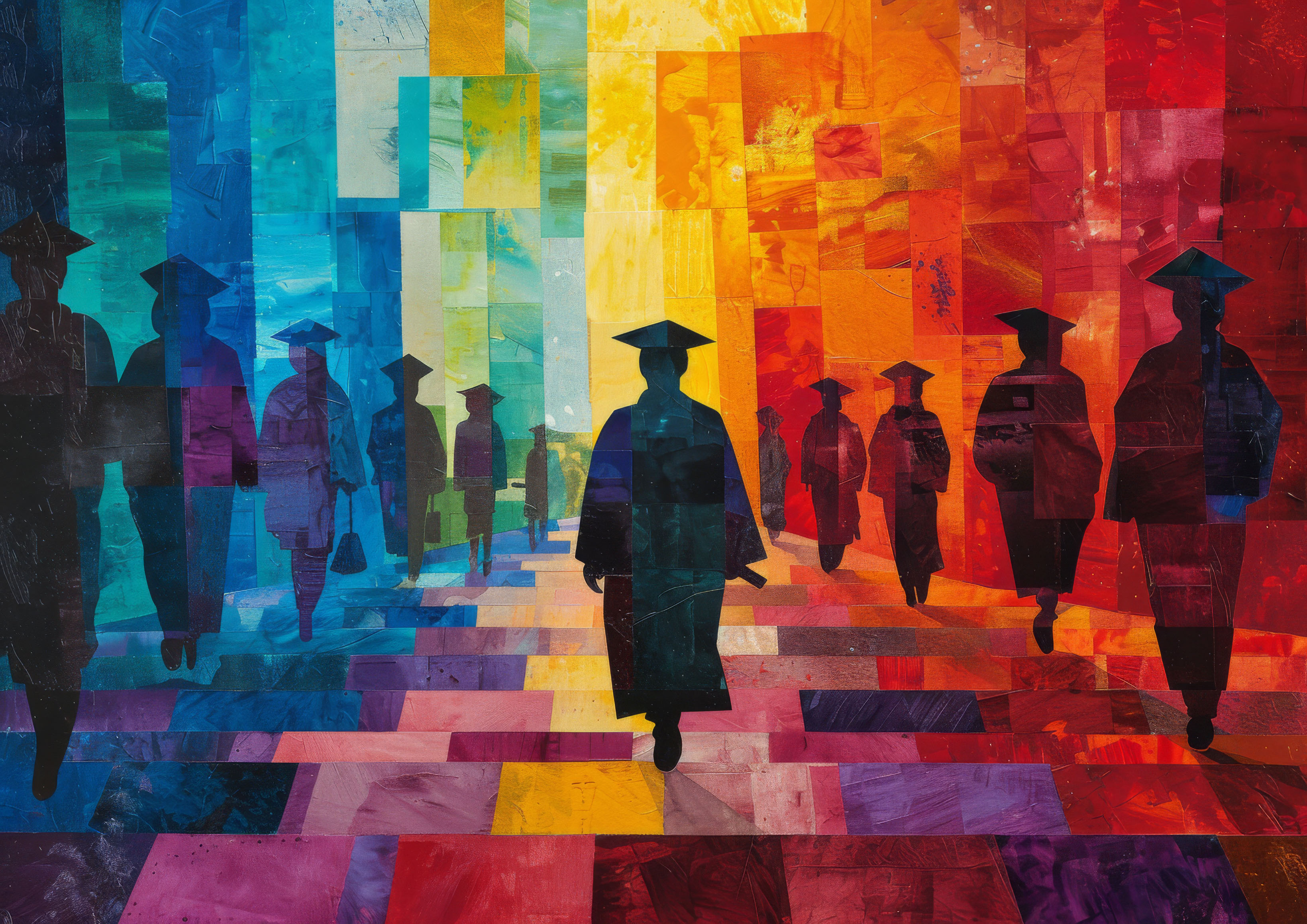 Preview for Graduates-in-vibrant-city-graduation-background-6b6ce
