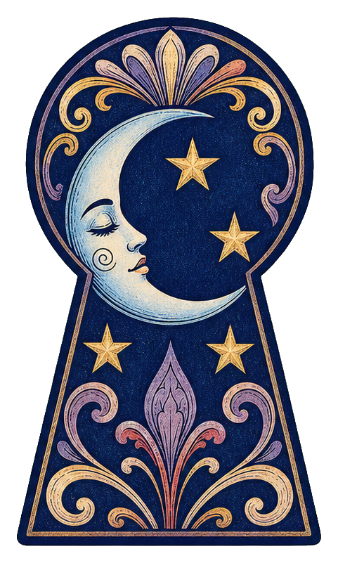 Preview for Keyhole Moon Talisman Sticker