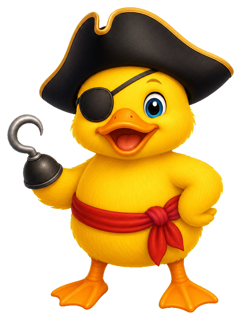 Preview for Pirate Duck Sticker For Photos And Designs