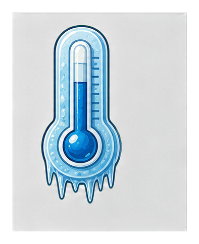 Preview for Blank Icy Thermometer Sticker