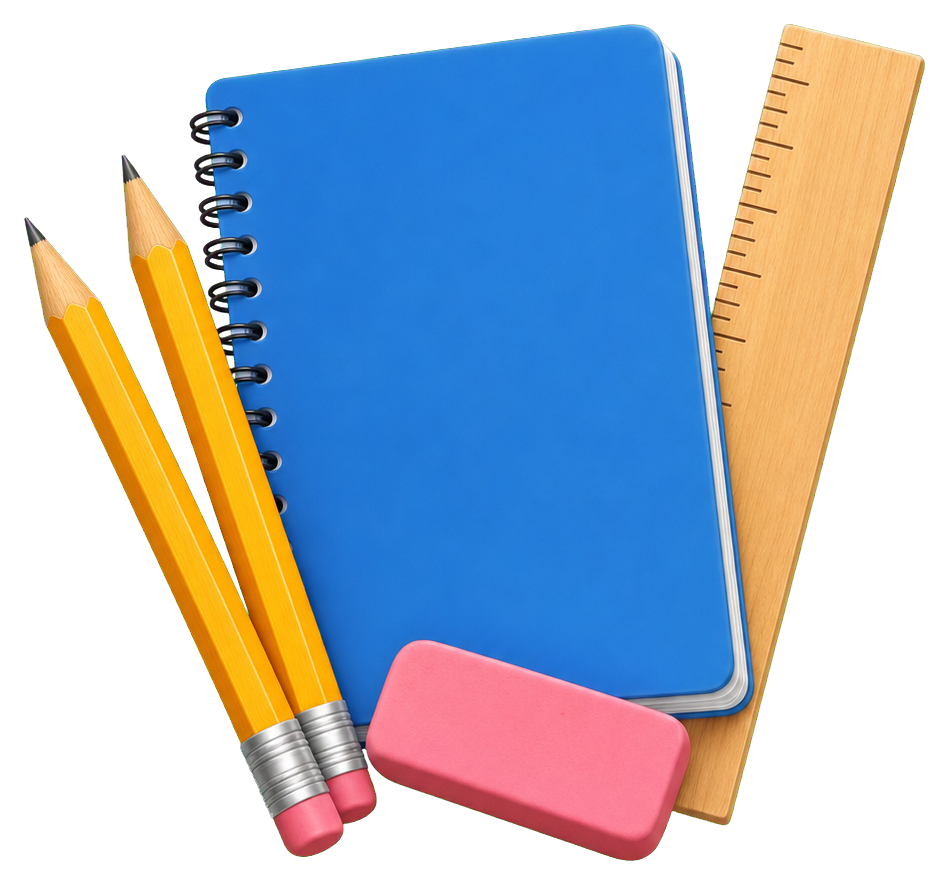 Preview for School Supplies Cluster Sticker