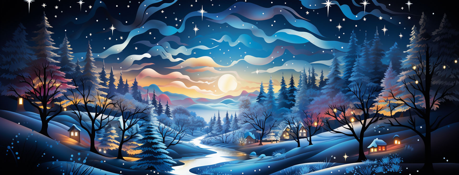 Preview for Winter-forest-landscape-christmas-cover-background-5993b