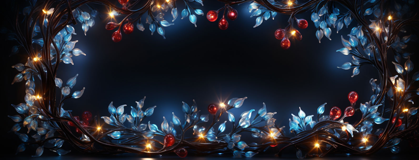 Preview for Floral-heart-frame-christmas-cover-background-26969