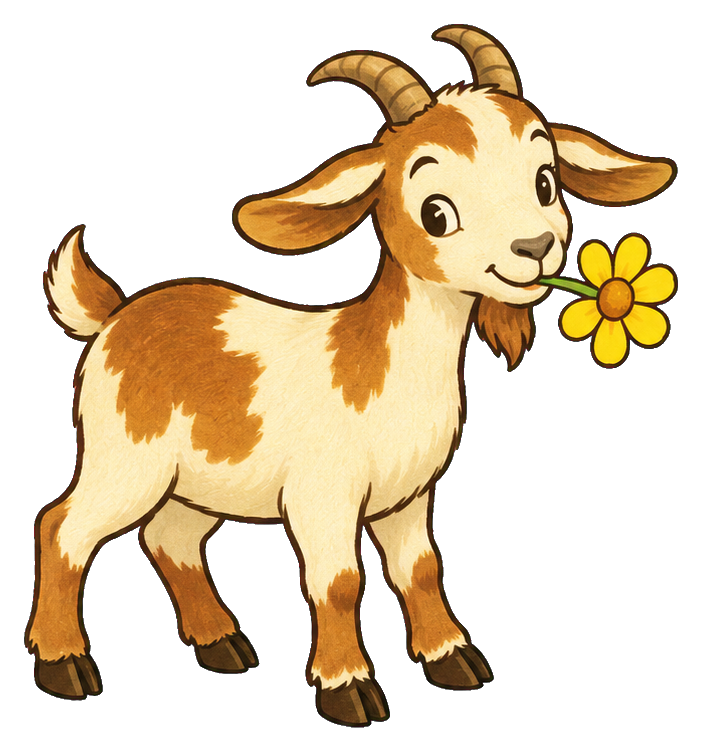 Preview for Goat Eating A Flower
