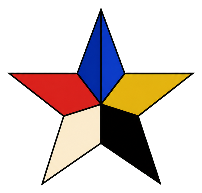 Preview for Bauhaus Segments Star Sticker