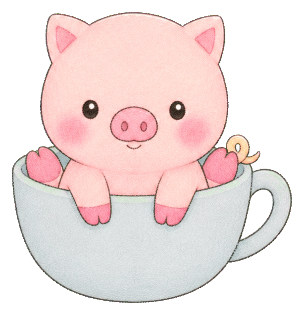 Preview for Pig In Teacup Sticker