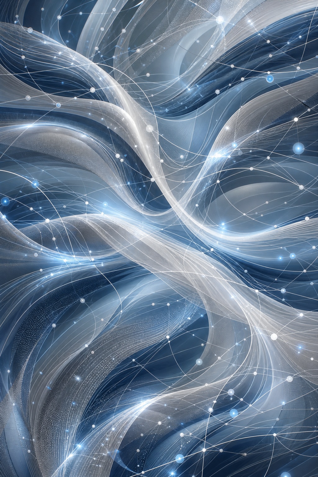 Preview for Silver Blue Abstract Network Background