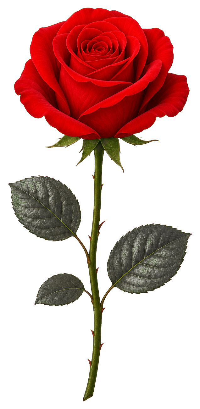 Preview for Red Rose Sticker Graphic