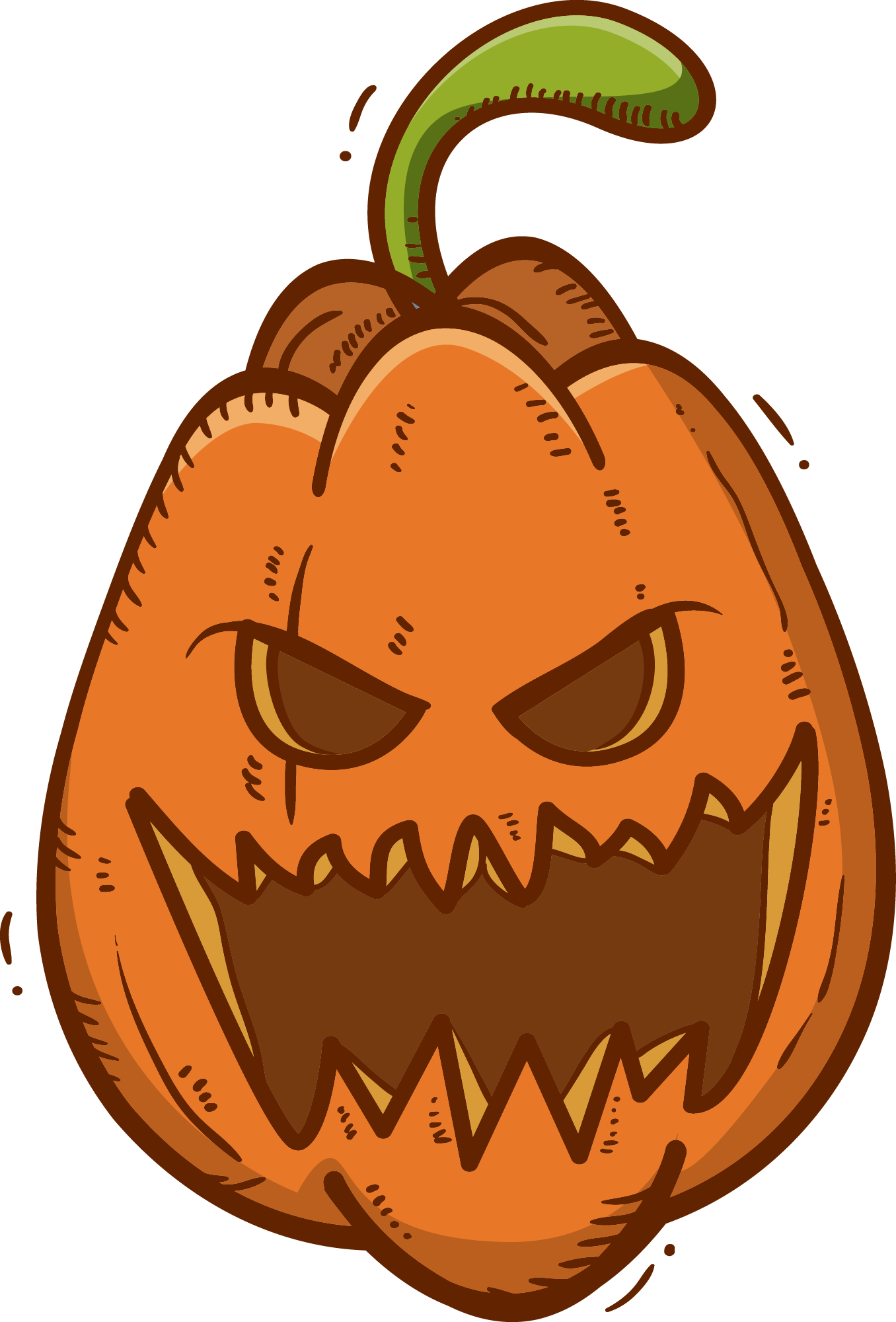 Preview for Halloween-jack-o-lantern-illustration-pumpkins-sticker-97635