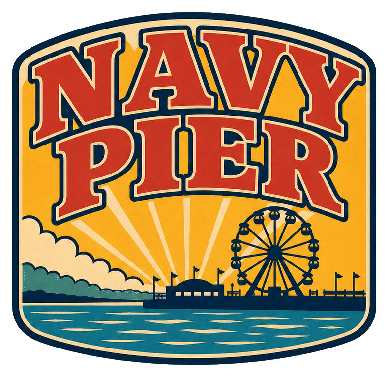Preview for Navy Pier Retro Sticker Graphic