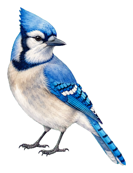 Preview for Blue Jay Watercolor Sticker