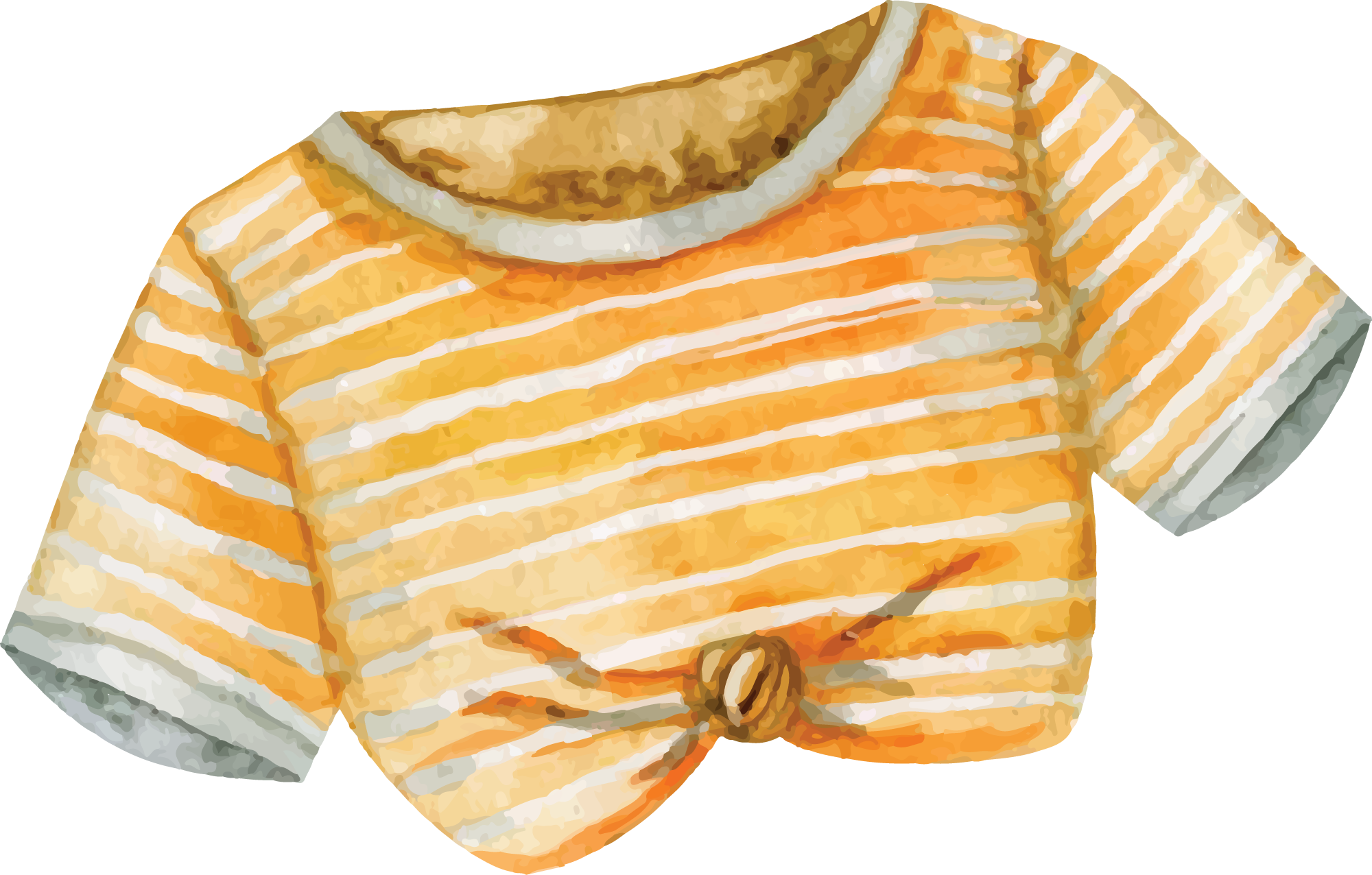 Preview for Yellow-striped-knotted-shirt-summer-watercolor-sticker-55518