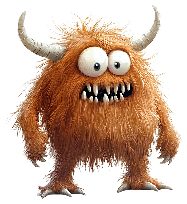 Preview for Furry-orange-monster-illustration-monsters-sticker-7029d