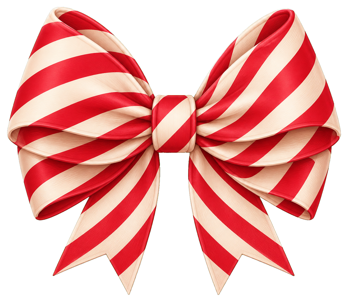 Preview for Candy Stripe Bow Sticker For Cute Designs