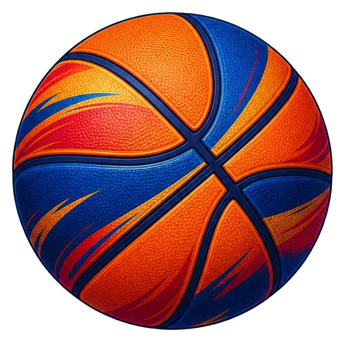 Preview for Blue Orange Basketball Sticker