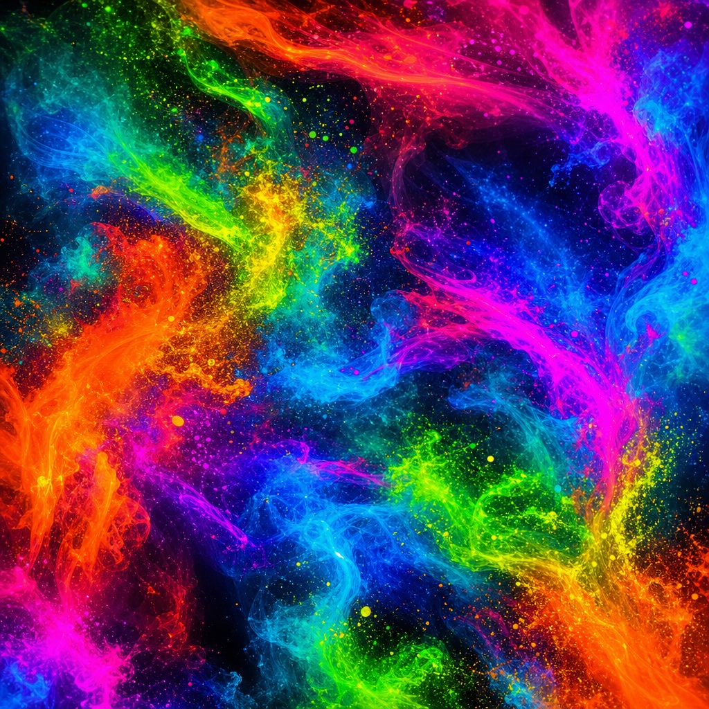 Preview for Rainbow Blacklight Neon Background