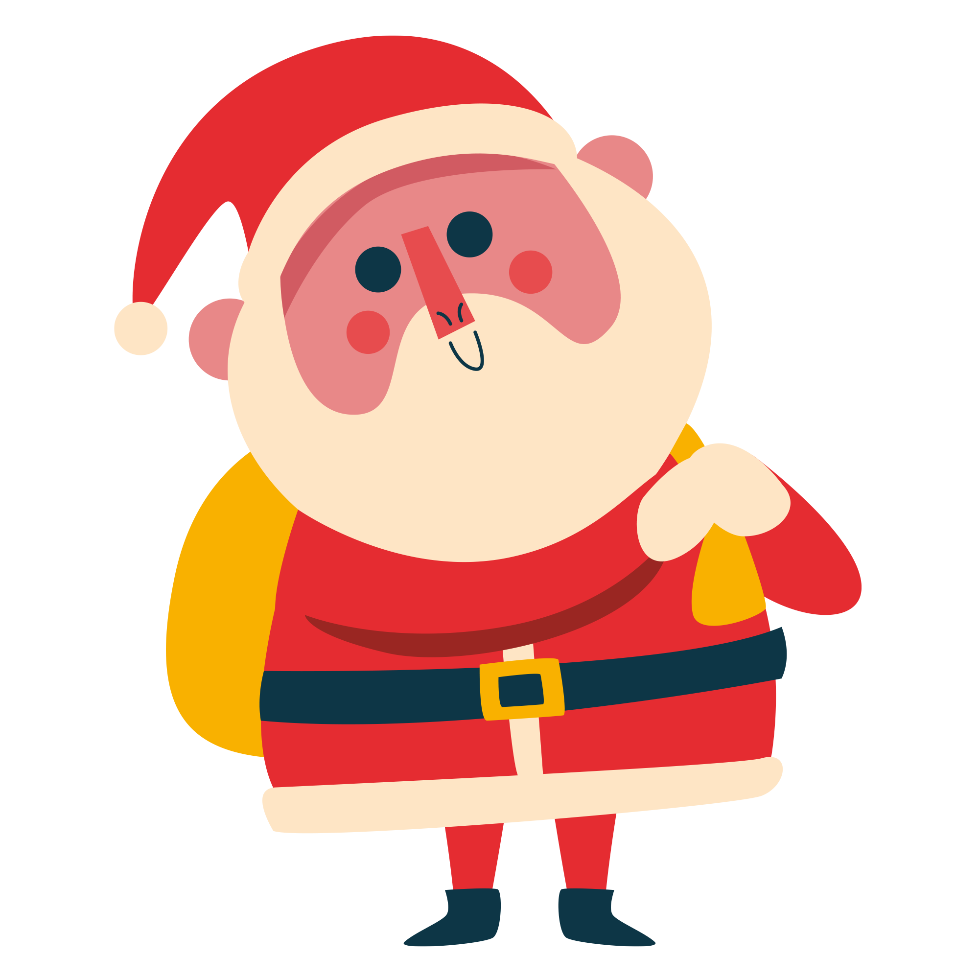 Preview for Cartoon-santa-claus-illustration-christmas-sticker-64474