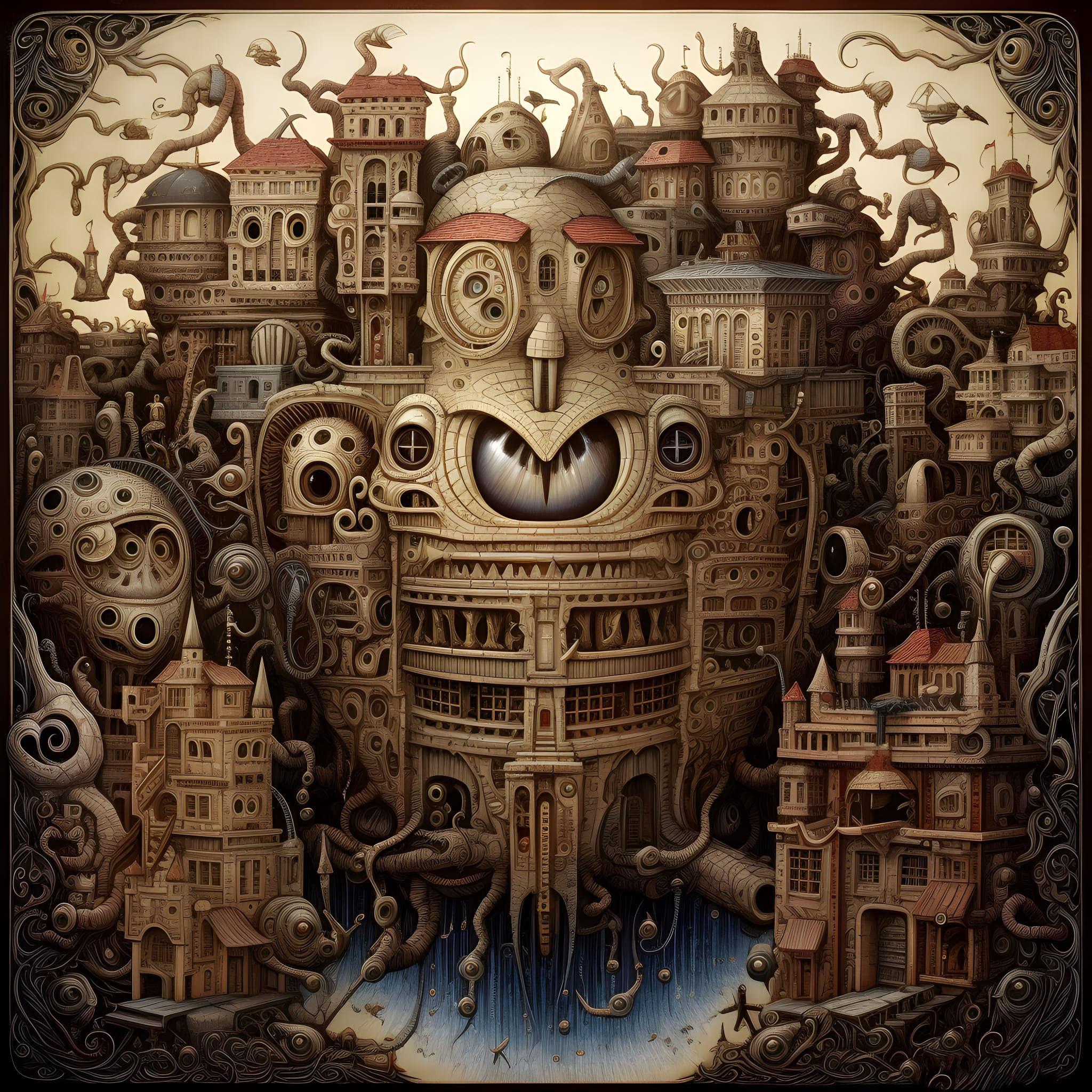 Preview for Surreal-robot-cityscape-art-ai-images-background-34d94