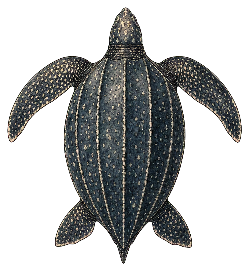 Preview for Leatherback Sea Turtle Vintage Sticker