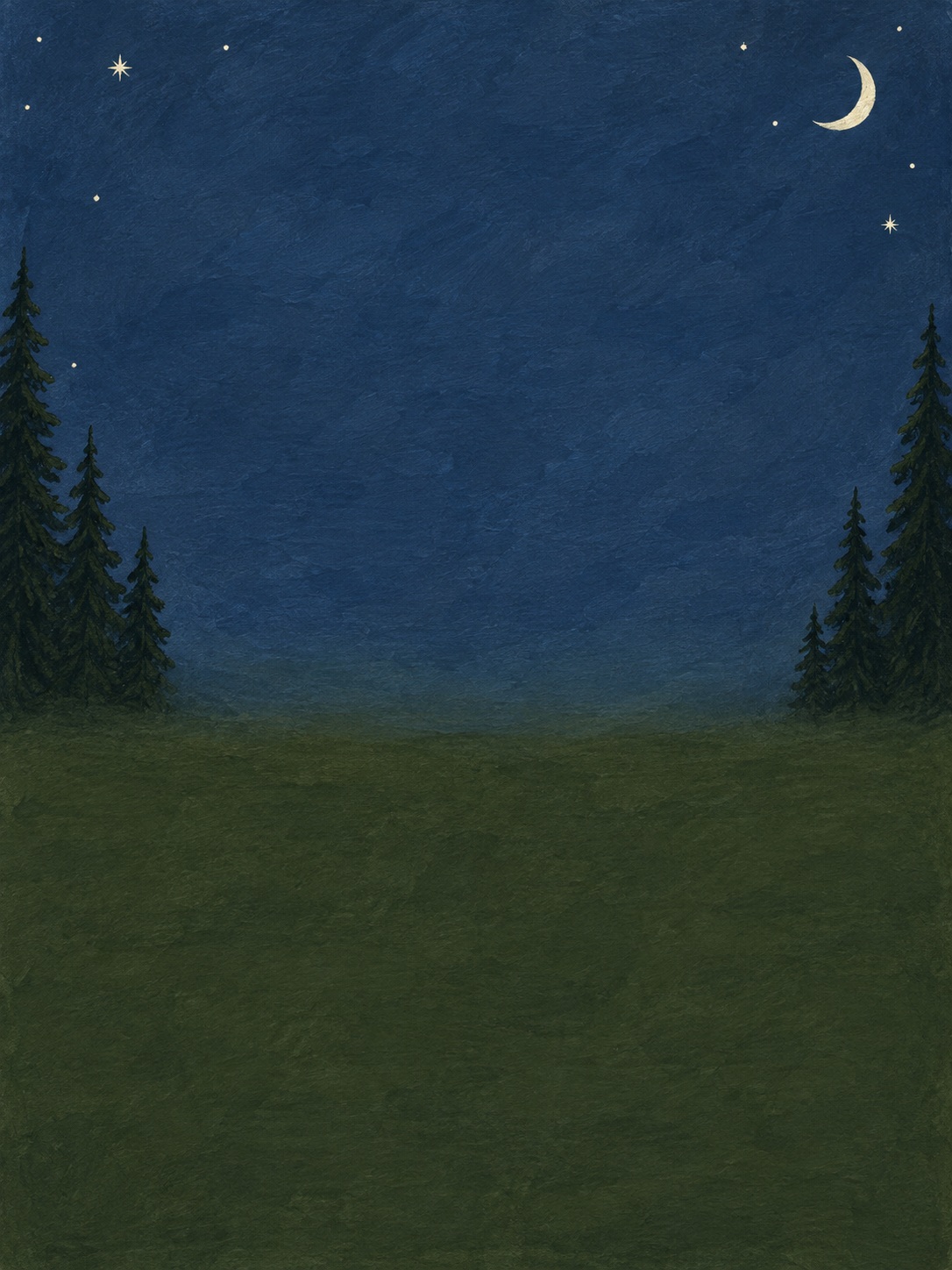 Preview for Painted Twilight Blue And Deep Olive Halloween Paper