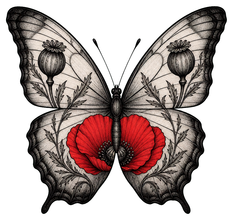 Preview for Poppy Seedpod Butterfly Sticker